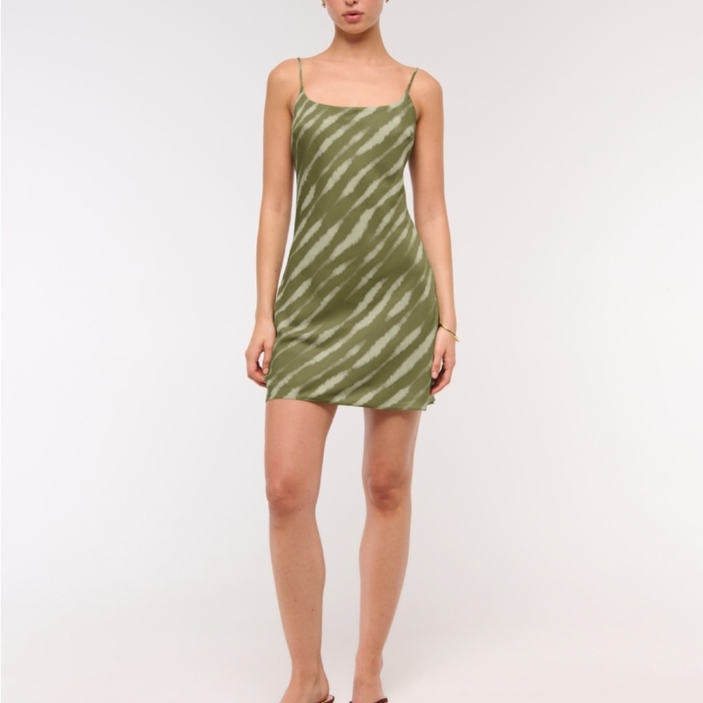 The A&F Julia Slip Mini Dress green